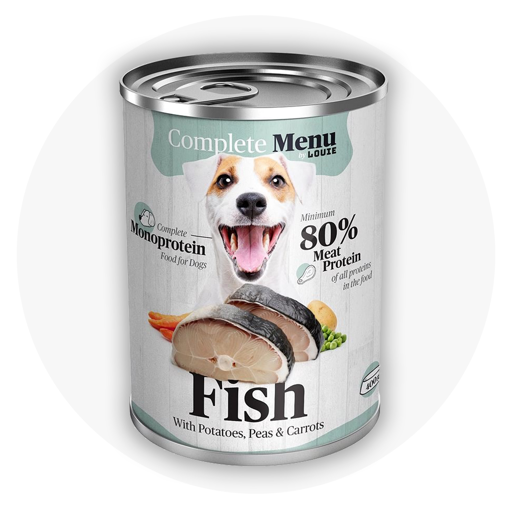 Mokra karma dla psów dorosłych i szczeniąt Ryba z warzywami
